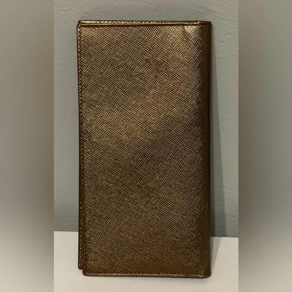 SOLD!💎Prada Saffiano Bronze Wallet-EUC - Picture 10 of 15